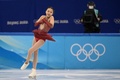 北京冬季五輪フィギュアスケート団体戦で、女子フリースケーティングの演技を行う中国の朱易（2022年2月7日撮影）。(c)SEBASTIEN BOZON / AFP