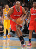 12-13NBAは1日、各地で試合が行われ、ロサンゼルス・クリッパーズ（Los Angeles Clippers）は78-92でデンバー・ナゲッツ（Denver Nuggets）に敗れ、2013年最初の試合で連勝は17で止まった。

ドリブルでボールを運ぶロサンゼルス・クリッパーズのラマー・オドム（Lamar Odom、2013年1月1日撮影）。(c)AFP/Getty Images/NBAE/Garrett W. Ellwood