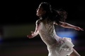 フィギュアスケート四大陸選手権、エキシビション。演技に臨む千葉百音（2023年2月12日撮影）。(c)Geoff Robins / AFP