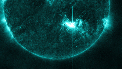 M5.3クラスの太陽フレア、米独立記念日の4日に撮影
