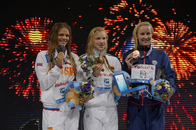 世界記録保持者メイルティテ、女子100m平泳ぎで金、第15回世界水泳