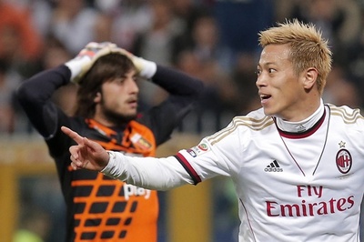 本田がセリエA初ゴール！ 決勝点決める