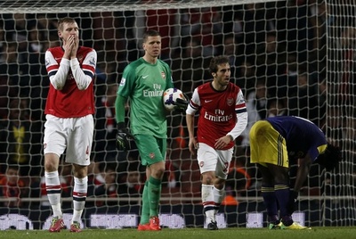 前節大敗のアーセナル、OGで引き分けさらなる痛手