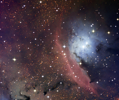 恒星を生む星間雲、散光星雲「NGC 6559」