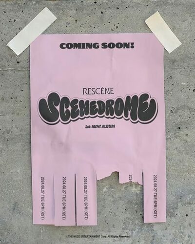 RESCENE、1stミニアルバム「SCENEDROME」のカミングスーンポスター公開