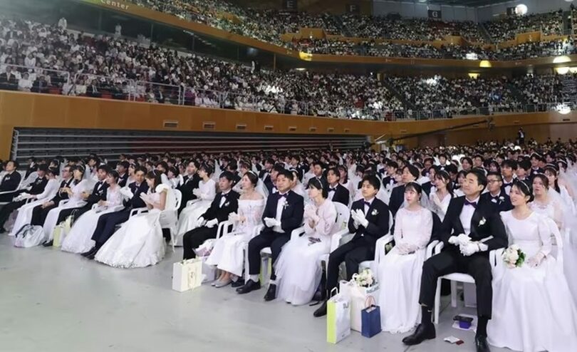 世界平和統一家庭連合の国際合同祝福結婚式(c)news1