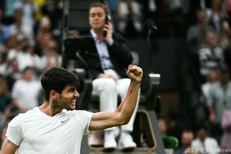 アルカラス4強入り 2年連続でメドベと激突へ ウィンブルドン