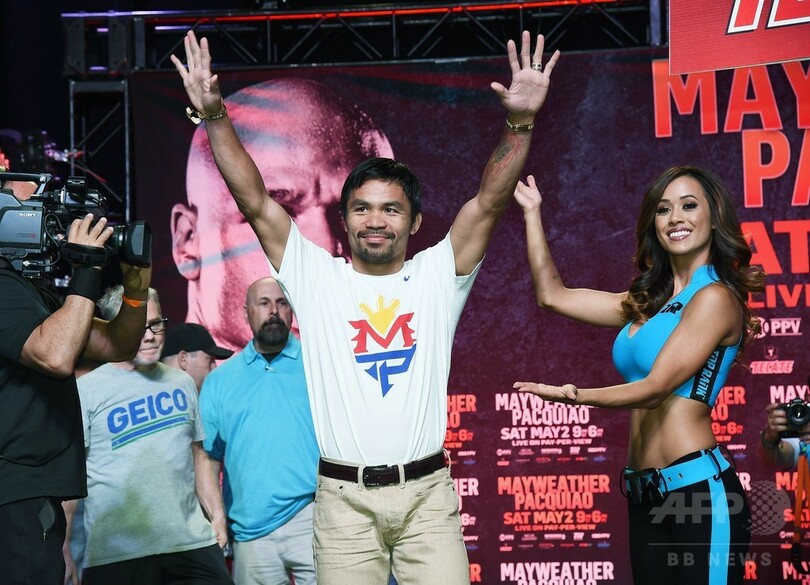 パッキャオ、メイウェザー優位の見方に「闘志がみなぎる」