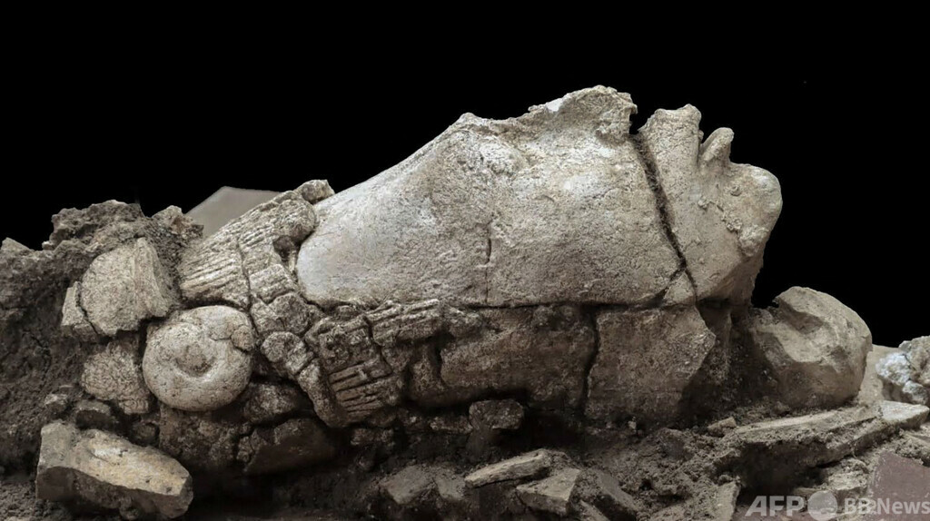 マヤのトウモロコシ神の像発見 メキシコ・パレンケ遺跡 写真5枚 国際ニュース：AFPBB News