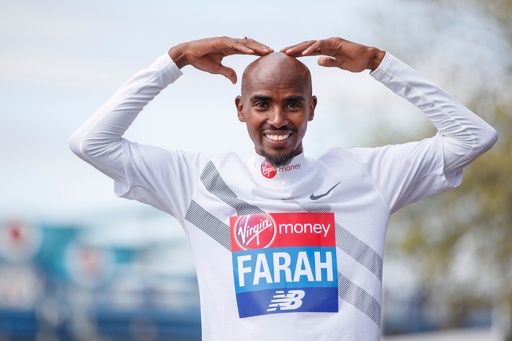 ロンドン・マラソン出場のファラー、狙うは表彰台フィニッシュ 写真3枚