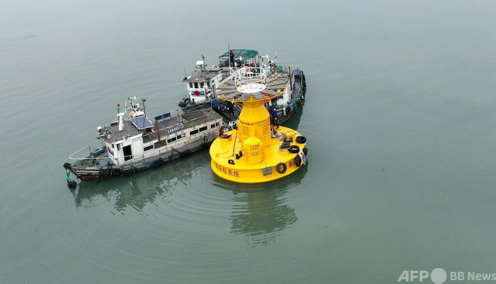 中国初の片側アンカー式インテリジェント自動観測ブイが配置完了