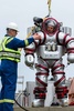 最先端潜水服「エクソスーツ（Exosuit）」を装着し、「アンティキティラ島の機械（Antikythera Mechanism）」が見つかった海底の調査に臨むセオトキス・セオドゥールー（Theotokis Theodoulou）氏（撮影日不明）。(c)AFP/ALEX DECICCIO