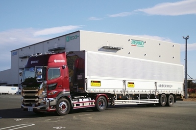 【センコー】オリックス自動車、センコー、ロボトラックで構成する「L４物流自動運転トレーラー推進協議会」が令和7年度国交省実証事業における初の公道実証走行を開始