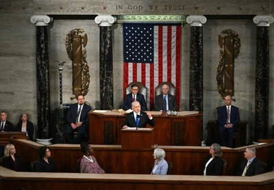 ネタニヤフ氏、米議会でトランプ氏称賛「してくれたこと全てに感謝」