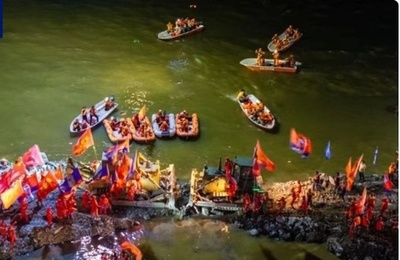 中国湖南で洞庭湖の堤防決壊部分の復旧作業 昼夜兼行で完了