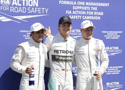 ハミルトンのクラッシュでロズベルグがPP獲得、ドイツGP