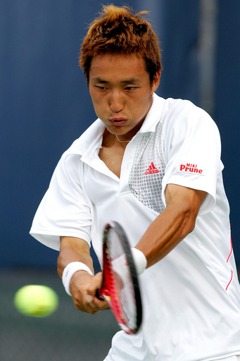 添田 初戦で敗れる、インディアナポリス選手権