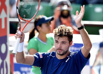 ワウリンカが快勝で4強、準決勝も好カードに ジャパンオープン