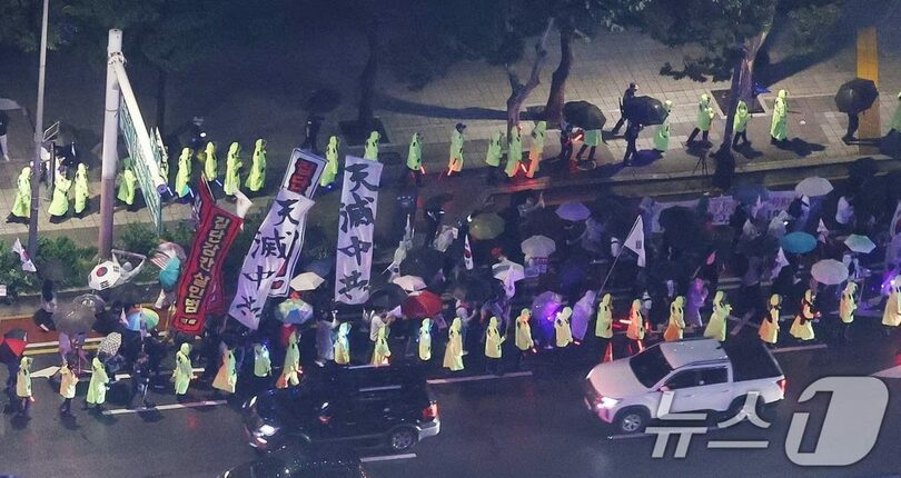 ソウルで繰り広げられる「反中デモ」(c)news1