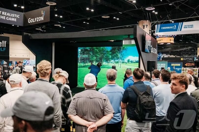 2025年のPGAショーに設けられたGOLFZONのブース(c)news1