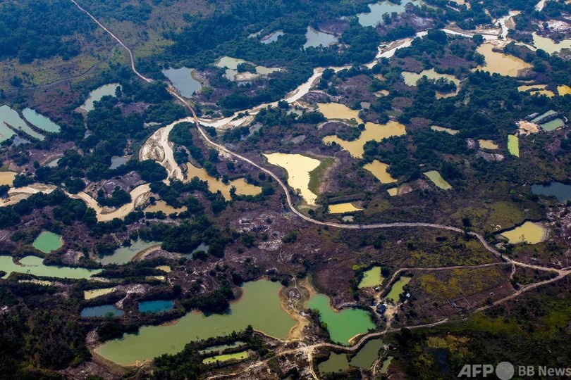 ブラジル先住民居留地の違法採鉱面積、2010~20年で495%拡大
