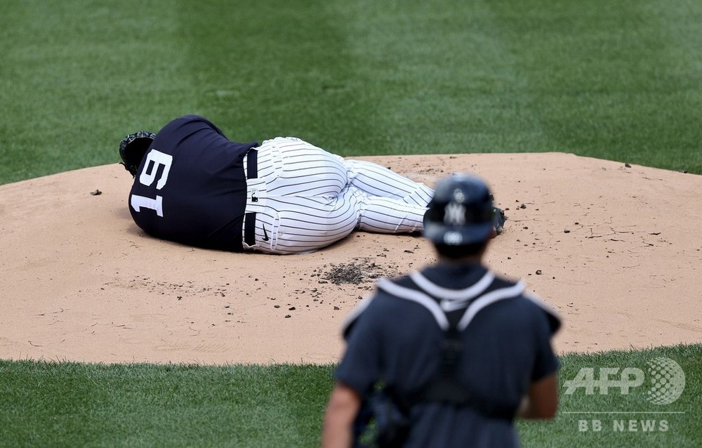 ヤンキース田中将大、頭部に打球直撃 病院へ搬送 写真10枚 国際