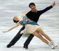 フィギュアスケート四大陸選手権（ISU Four Continents Figure Skating Championships 2013）、アイスダンス・ショートダンス（SD）。演技に臨むカナダのテッサ・ヴァーチュー（Tessa Virtue）/スコット・モイア（Scott Moir）組（2013年2月8日撮影）。(c)AFP/TOSHIFUMI KITAMURA