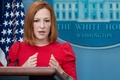 ジェン・サキ米大統領報道官（2022年5月4日撮影、資料写真）。(c)SAUL LOEB / AFP