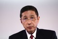 横浜市の日産自動車本社で記者会見する西川広人社長兼CEO（2019年5月14日撮影、資料写真）。(c)Behrouz MEHRI / AFP