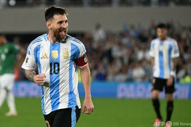 メッシが圧巻3ゴール2アシスト アルゼンチン大勝 W杯予選 写真11枚