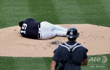 ヤンキース田中将大、頭部に打球直撃 病院へ搬送 写真10枚 国際