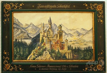 アドルフ・ヒトラーが描いた絵画額装 ヒトラーの描いた絵、計5600万円で落札 独 写真4枚 国際ニュース