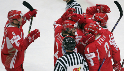 ＜アイスホッケー 世界選手権大会2007＞デンマーク ウクライナに競り勝ち今大会初勝利を挙げる - ロシア