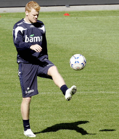 ＜サッカー 欧州選手権2008・予選＞ノルウェー代表 ギリシャ戦に向け最終調整