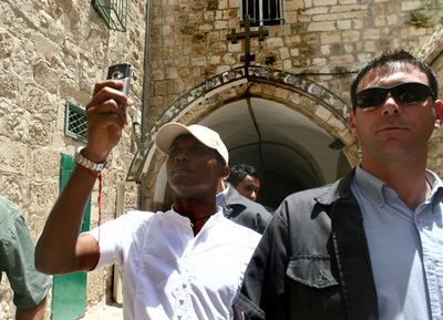エトー選手、エルサレム訪問 - イスラエル