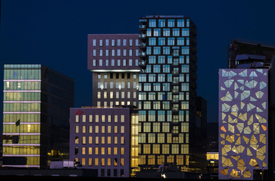 「バーコード・プロジェクト」の夕景、ノルウェー