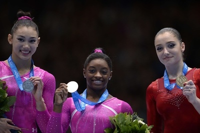 バイルスが初優勝、米国勢が1・2フィニッシュ 世界体操