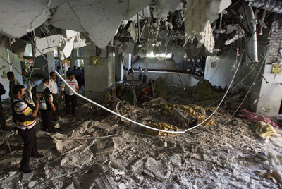 バグダッド中心部のホテルで自爆攻撃、7人死亡