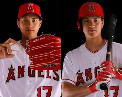 エンゼルスの大谷翔平、春季キャンプ恒例のフォトデーに登場