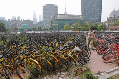 中国のシェア自転車ofo、強制執行の対象に