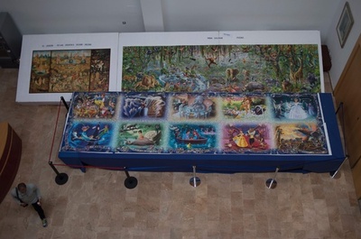 完成まで何時間? 世界最大4万ピースのジグソーパズル スペイン