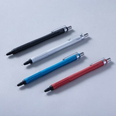 ～手にフィットする曲線的なボディと滑りにくいグリップが特長～<br />シャープペンシル「インタリオシャープ05」を新発売！