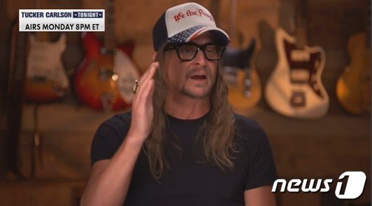 米FOXニュースとインタビューに答えるキッド・ロック氏（FOXニュース画面キャプチャー）(c)news1