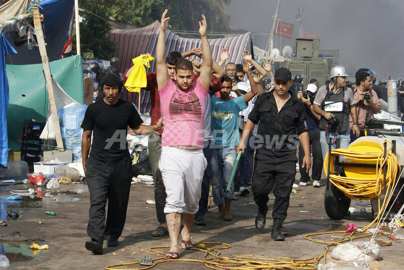 【写真特集】エジプト・モルシ派強制排除、死者464人に