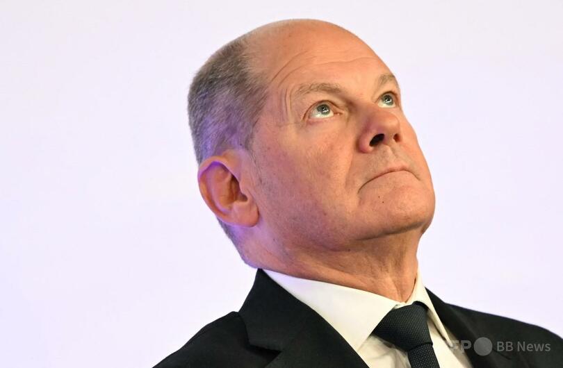 独首相、マスク氏批判「極右支持は容認できない」 ドイツ西部フランクフルトで、「アウシュビッツ解放80周年記念日 - 今後は?」と題されたイベントに出席するオラフ・ショルツ首相(2025年1月19日撮影)。(c)Kirill KUDRYAVTSEV/AFP