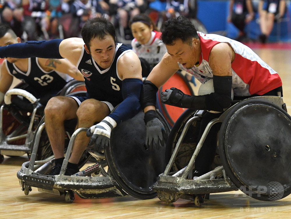 車いすの格闘技！ウィルチェアラグビー国際大会開幕 千葉 写真16枚