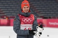 平昌冬季五輪、スキージャンプ男子ノーマルヒル決勝を制したアンドレアス・ウェリンガー（2018年2月10日撮影）。(c)AFP PHOTO / Christof STACHE