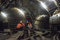 英ロンドン地下を走る郵便鉄道のトンネル（2016年2月4日撮影）。(c)AFP/CHRIS RATCLIFFE