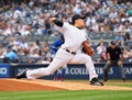 14MLB、ニューヨーク・ヤンキース（New York Yankees）対トロント・ブルージェイズ（Toronto Blue Jays）。先発登板するニューヨーク・ヤンキースの田中将大（Masahiro Tanaka、2014年9月21日撮影）。(c)AFP/Getty Images/Andy Marlin
