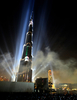 アラブ首長国連邦（UAE）ドバイ（Dubai）の世界一の超高層ビル「ブルジュ・ドバイ（Burj Dubai、正式名ブルジュ・ハリファ（Burj Khalifa））」の落成式（2010年1月4日撮影）。(c)AFP/KARIM SAHIB